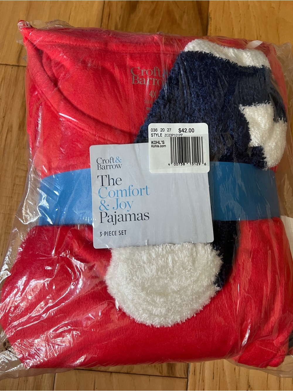 Croft & Barrow Fleece Pajama Set - Comfort & Joy